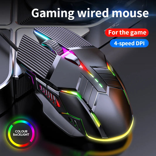 Mouse Gamer com 6 Botões e 3200Dpi